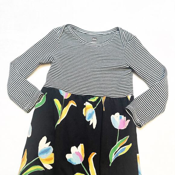 Tea Collection Romper sz 18-24 months Stripe Floral Romper - Picture 4 of 7